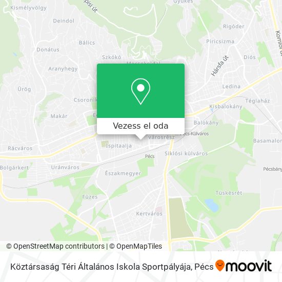 Köztársaság Téri Általános Iskola Sportpályája térkép