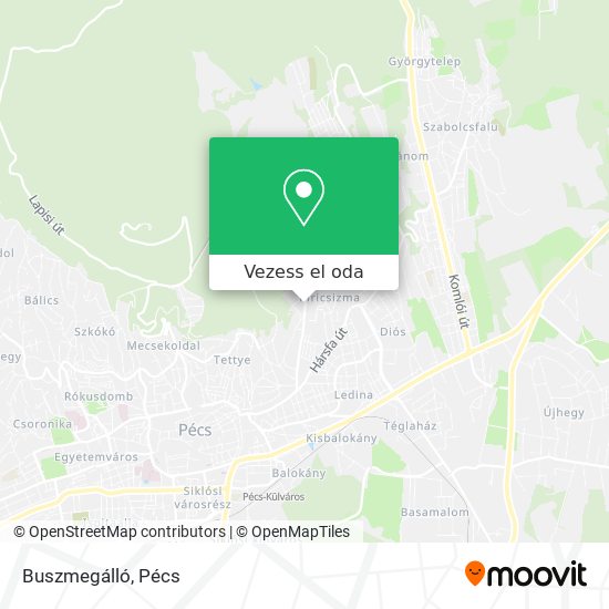 Buszmegálló térkép