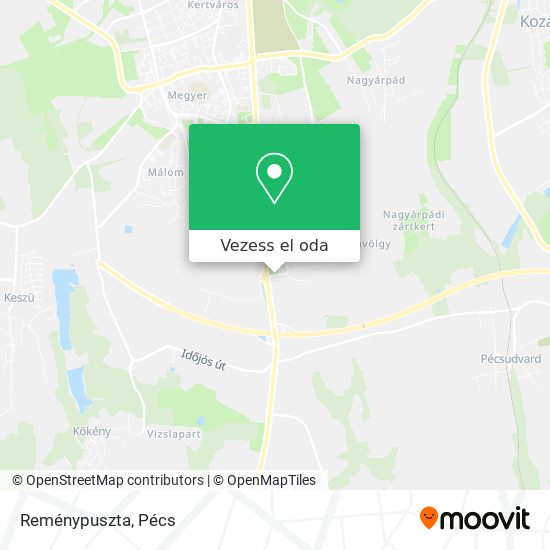 Reménypuszta térkép
