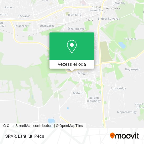 SPAR, Lahti út térkép