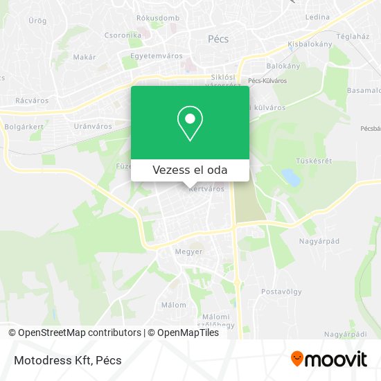 Motodress Kft térkép