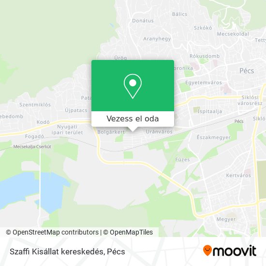 Szaffi Kisállat kereskedés térkép