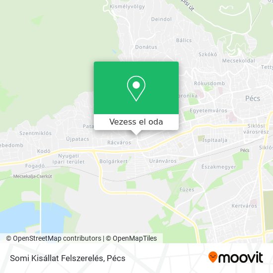 Somi Kisállat Felszerelés térkép