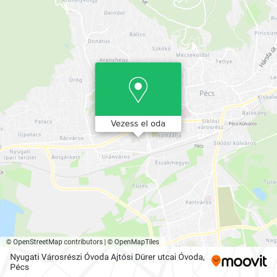 Nyugati Városrészi Óvoda Ajtósi Dürer utcai Óvoda térkép