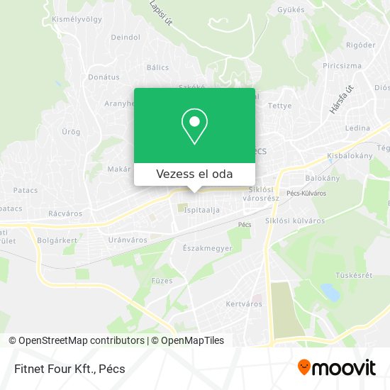 Fitnet Four Kft. térkép