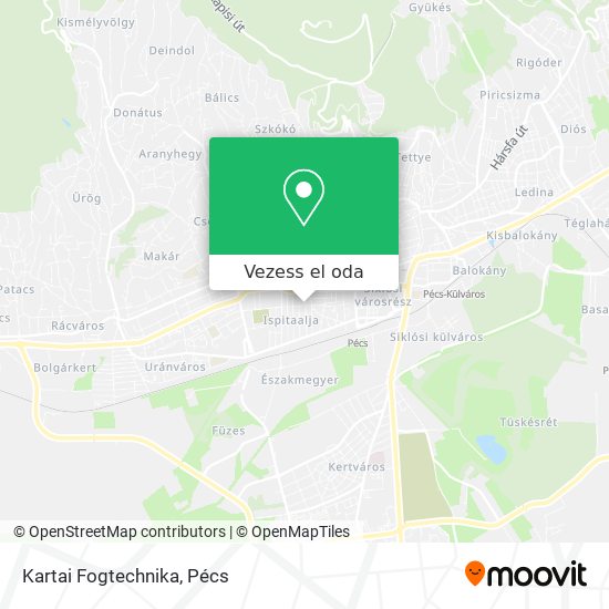 Kartai Fogtechnika térkép