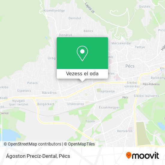 Ágoston Precíz-Dental térkép