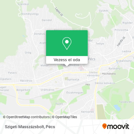 Szigeti Masszázsbolt térkép