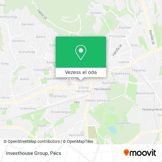 Investhouse Group térkép