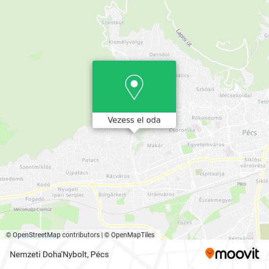 Nemzeti Doha'Nybolt térkép