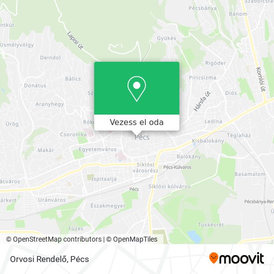 Orvosi Rendelő térkép