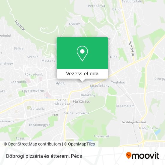 Döbrögi pizzéria és étterem térkép