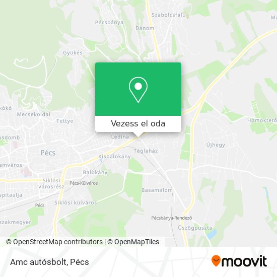 Amc autósbolt térkép