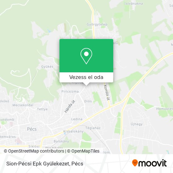 Sion-Pécsi Epk Gyülekezet térkép