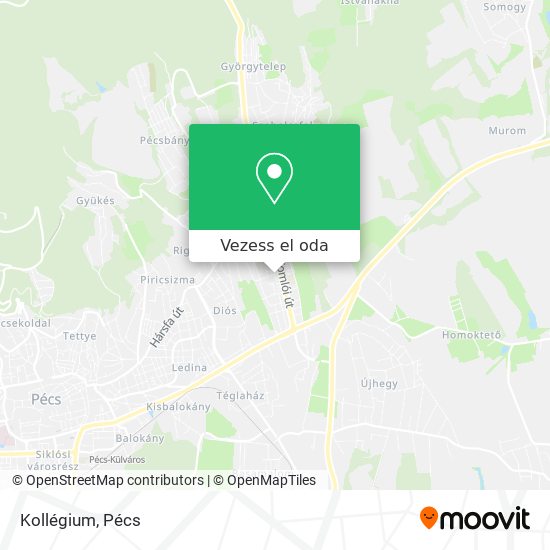 Kollégium térkép