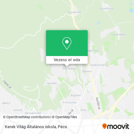 Kerek Világ Általános iskola térkép