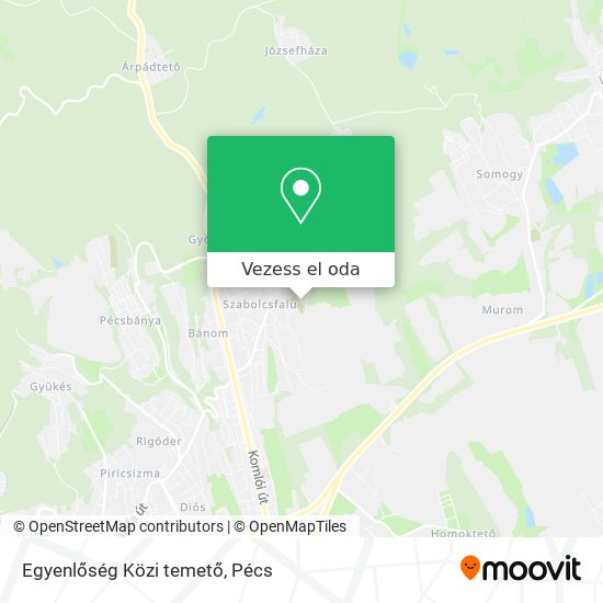 Egyenlőség Közi temető térkép