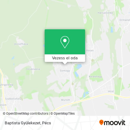 Baptista Gyülekezet térkép