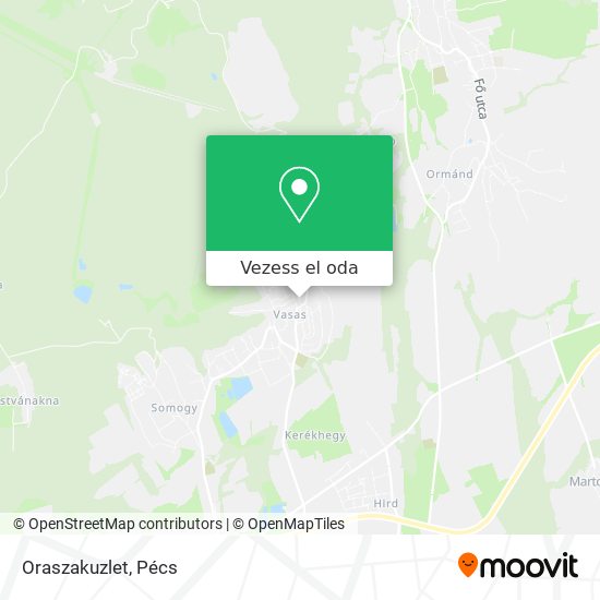 Oraszakuzlet térkép