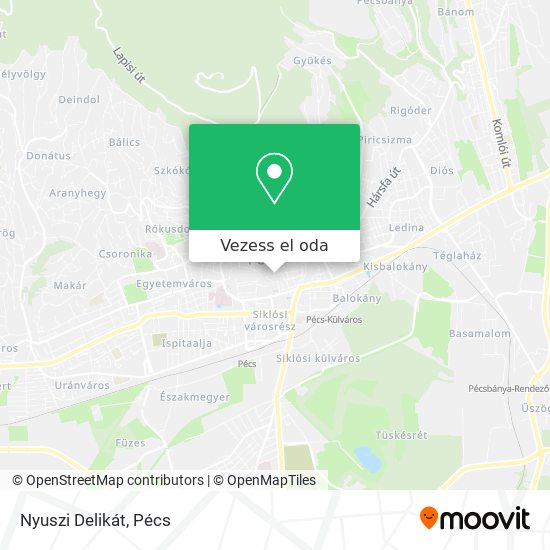 Nyuszi Delikát térkép