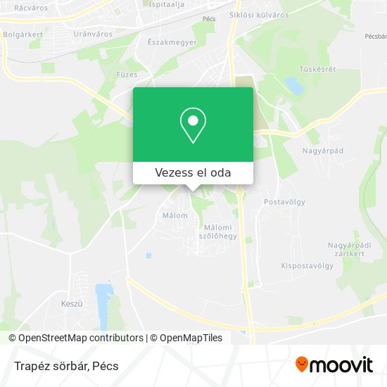 Trapéz sörbár térkép