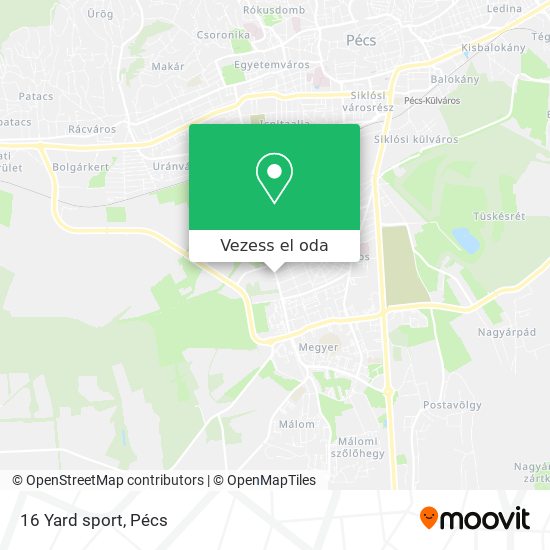 16 Yard sport térkép