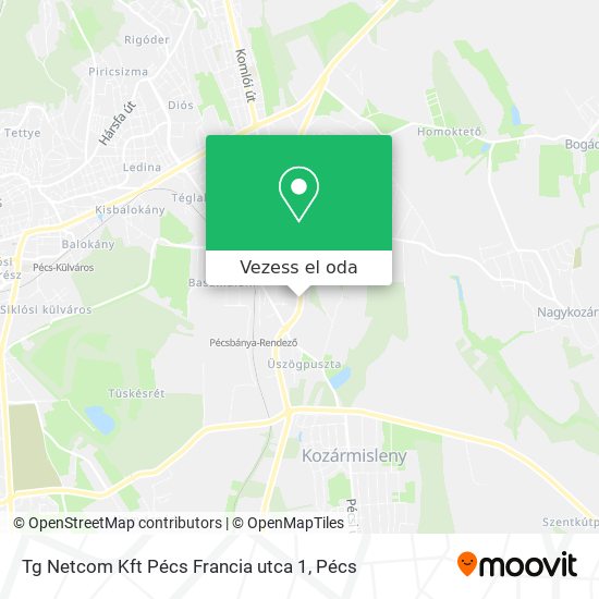 Tg Netcom Kft Pécs Francia utca 1 térkép