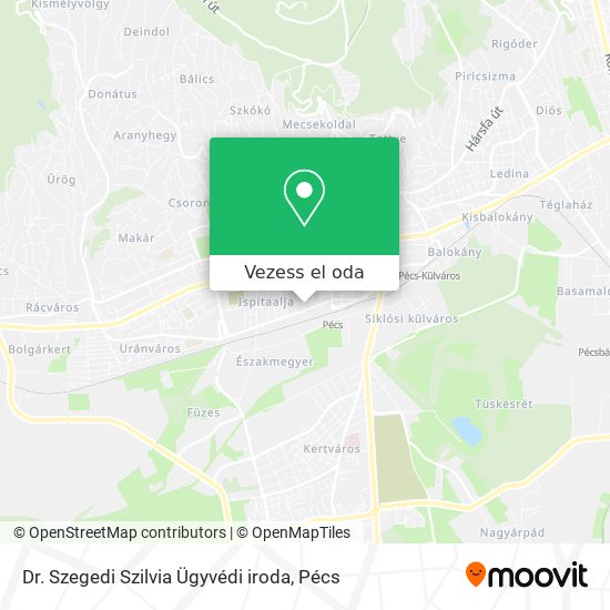 Dr. Szegedi Szilvia Ügyvédi iroda térkép