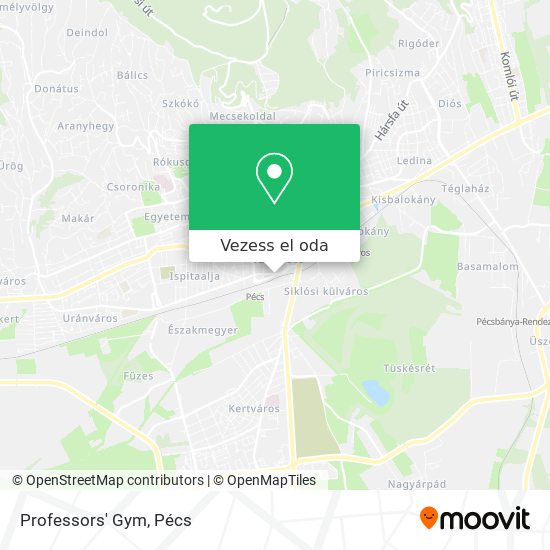 Professors' Gym térkép