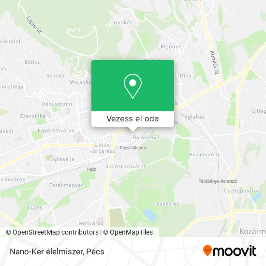 Nano-Ker élelmiszer térkép