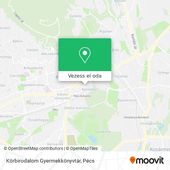 Körbirodalom Gyermekkönyvtár térkép