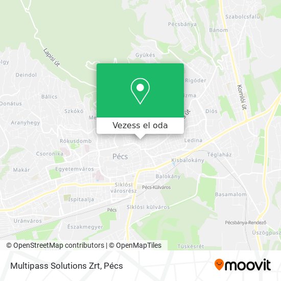 Multipass Solutions Zrt térkép