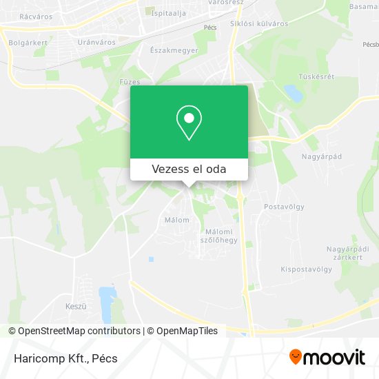 Haricomp Kft. térkép