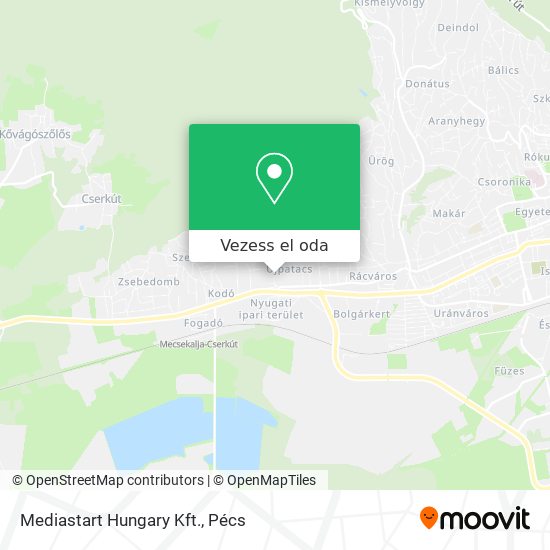 Mediastart Hungary Kft. térkép