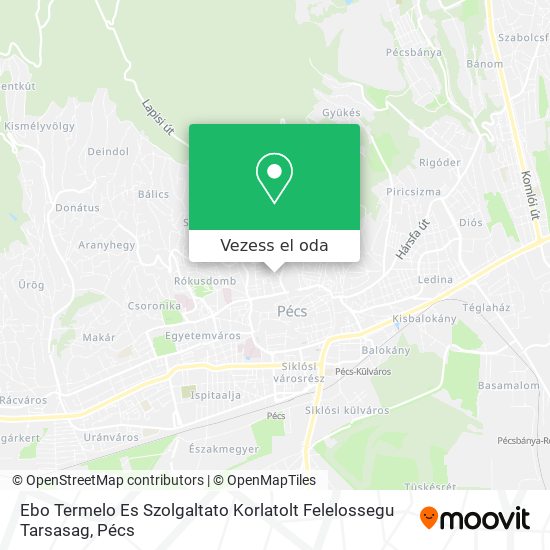 Ebo Termelo Es Szolgaltato Korlatolt Felelossegu Tarsasag térkép