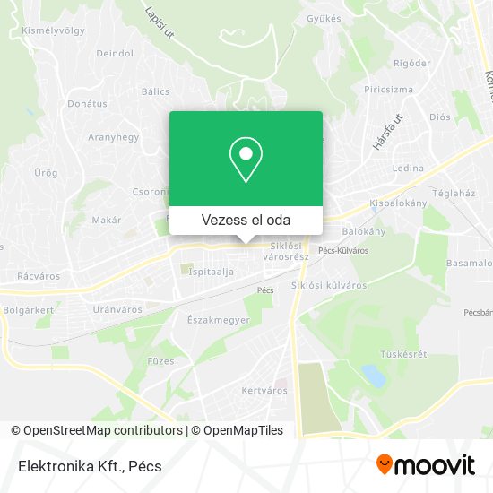 Elektronika Kft. térkép