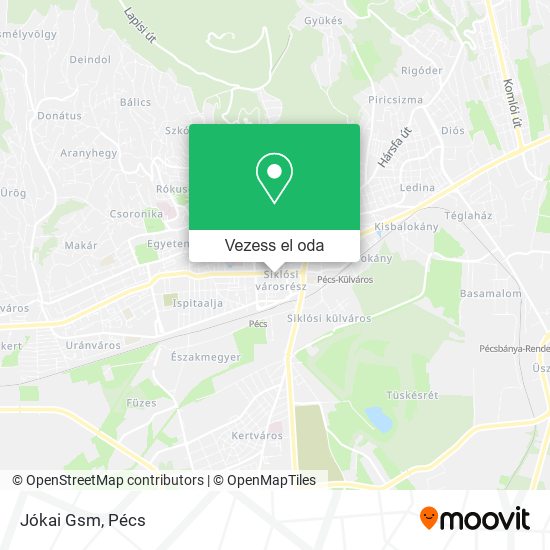 Jókai Gsm térkép