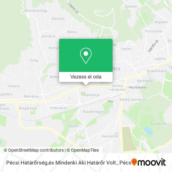 Pécsi Határőrség,és Mindenki Aki Határőr Volt. térkép