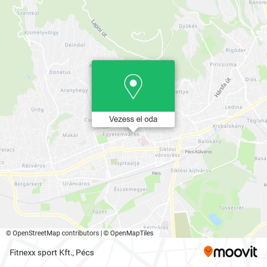 Fitnexx sport Kft. térkép
