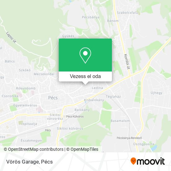 Vörös Garage térkép