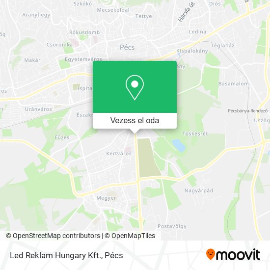 Led Reklam Hungary Kft. térkép