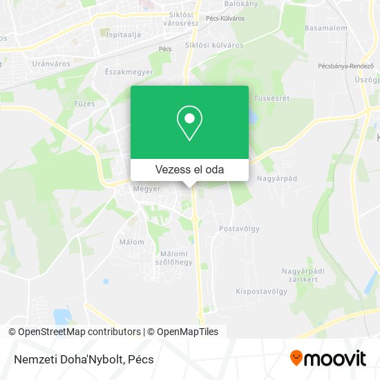 Nemzeti Doha'Nybolt térkép