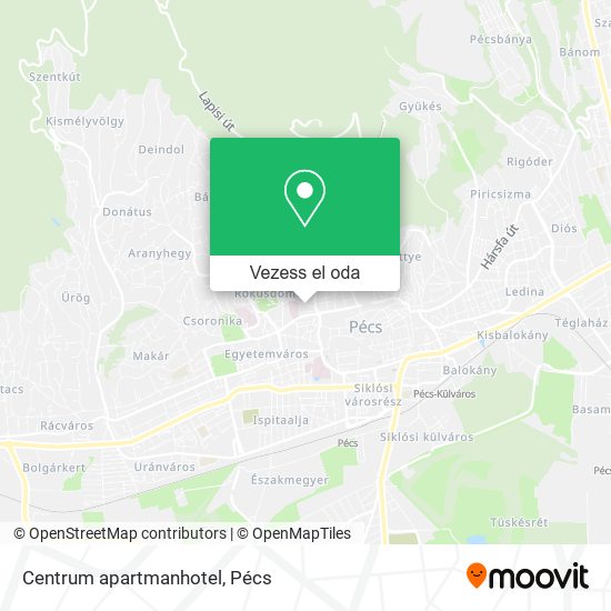 Centrum apartmanhotel térkép