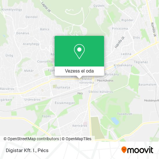 Digistar Kft. I. térkép