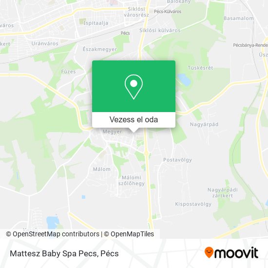 Mattesz Baby Spa Pecs térkép