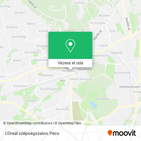 L'Oreál szépségszalon térkép