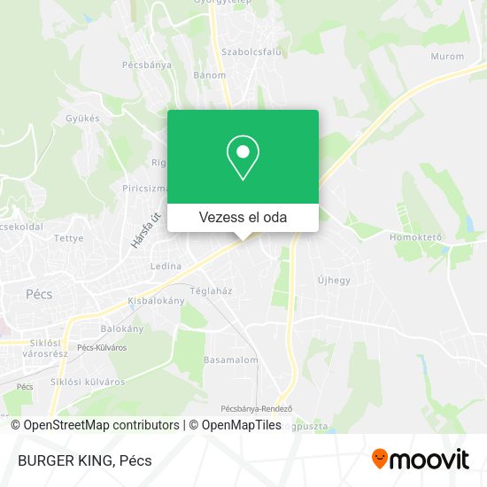 BURGER KING térkép
