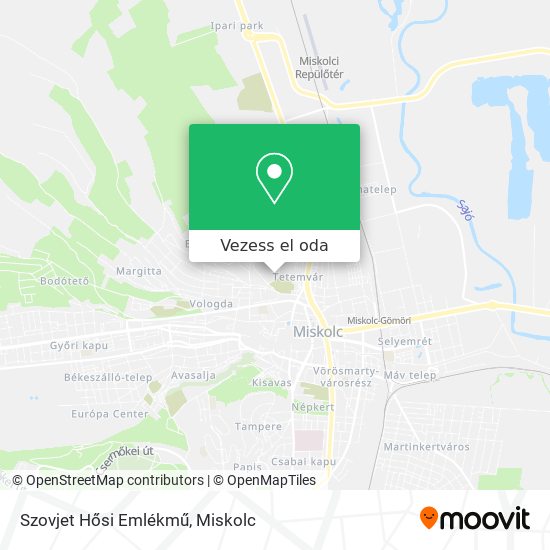 Szovjet Hősi Emlékmű térkép