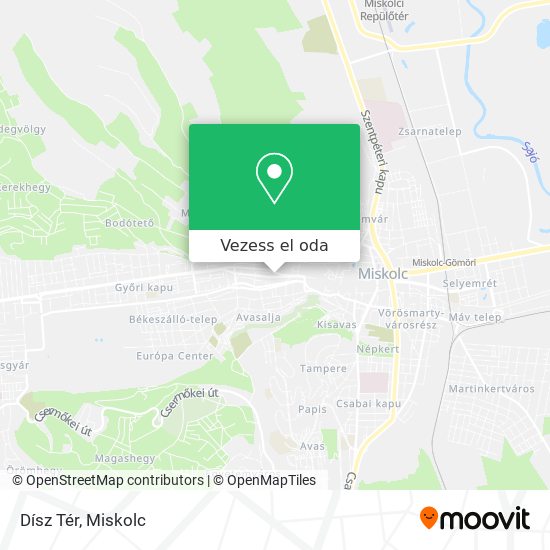 Dísz Tér térkép