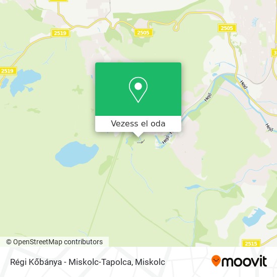 Régi Kőbánya - Miskolc-Tapolca térkép